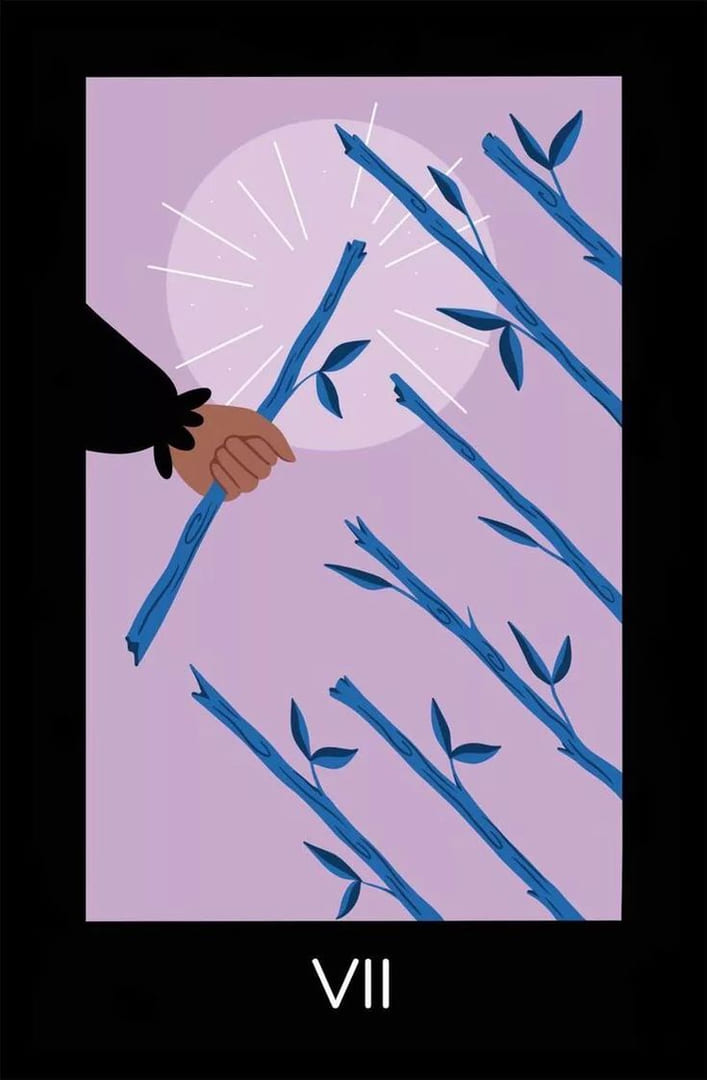 Семёрка жезлов — Sabotage Tarot
