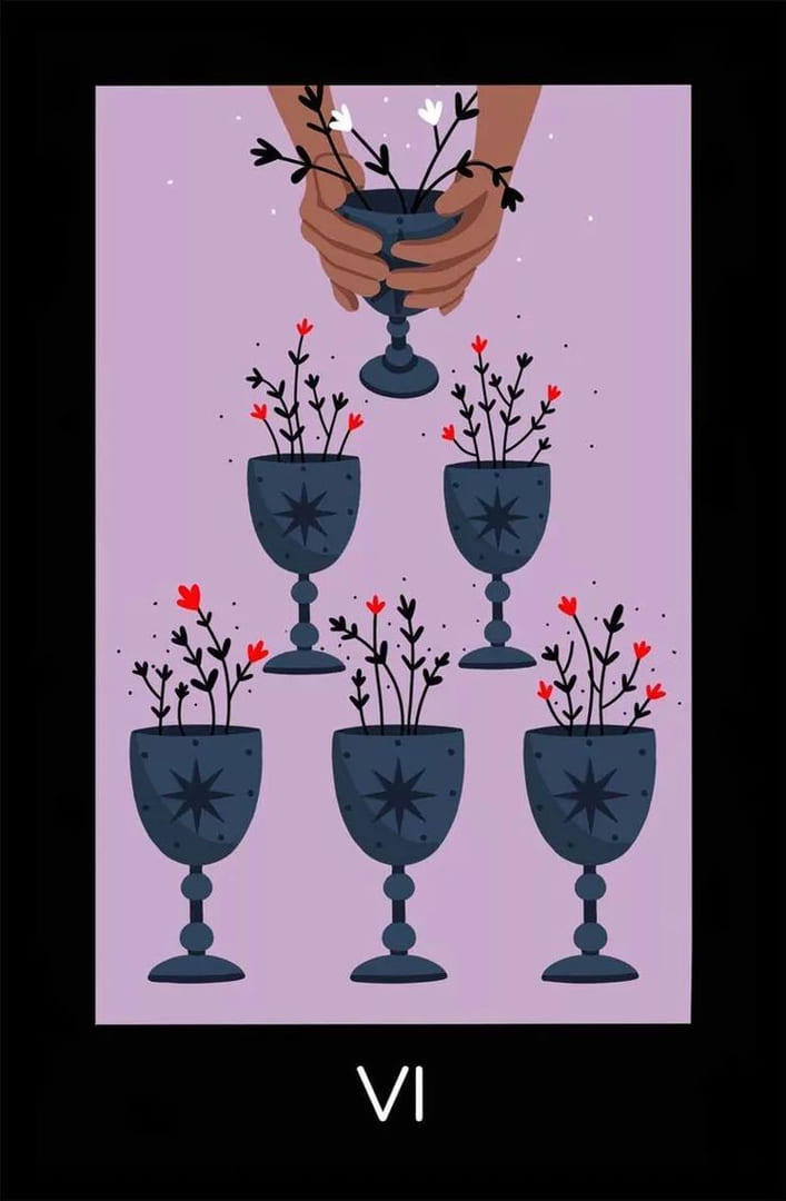 Шестёрка чаш — Sabotage Tarot