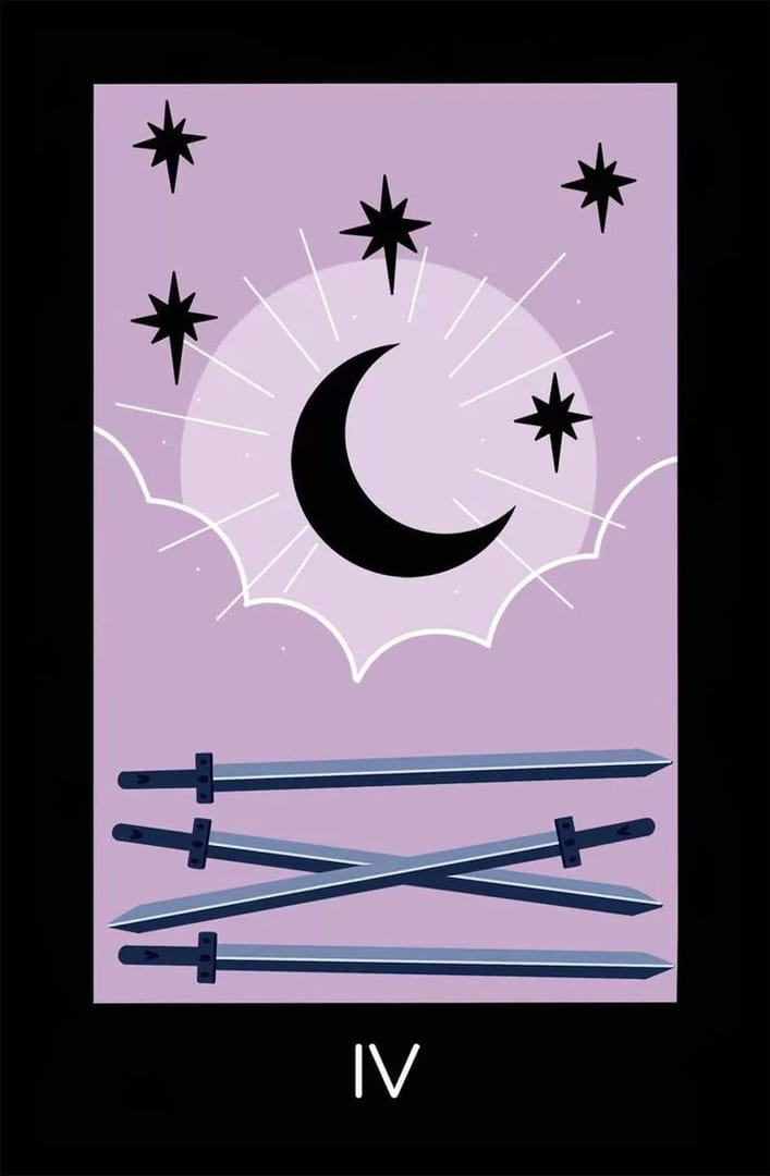 Четверка мечей — Sabotage Tarot