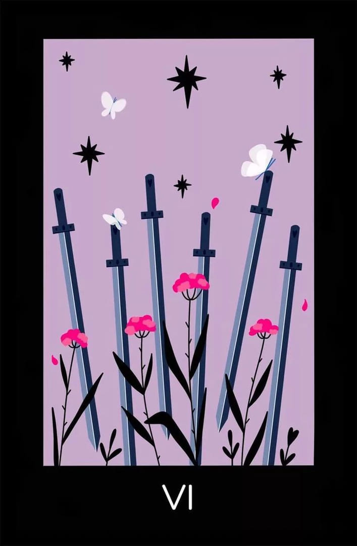 Шестёрка мечей — Sabotage Tarot