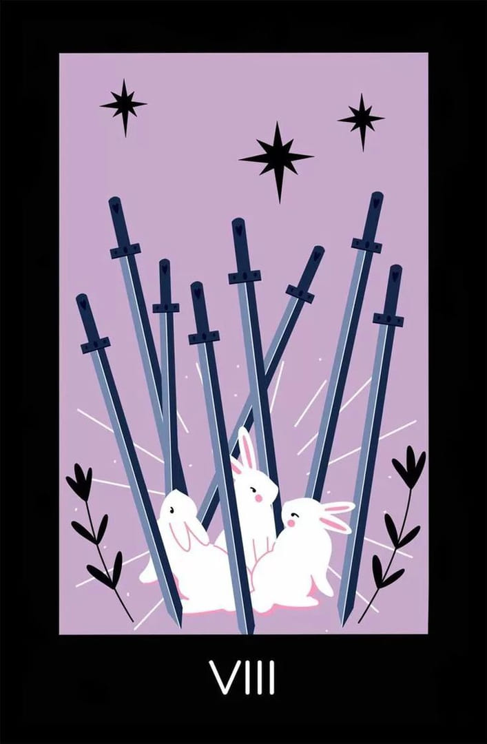 Восьмёрка мечей — Sabotage Tarot