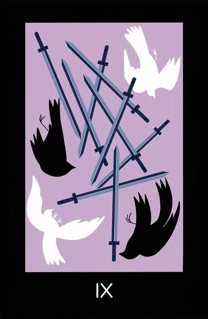 Девятка мечей — Sabotage Tarot