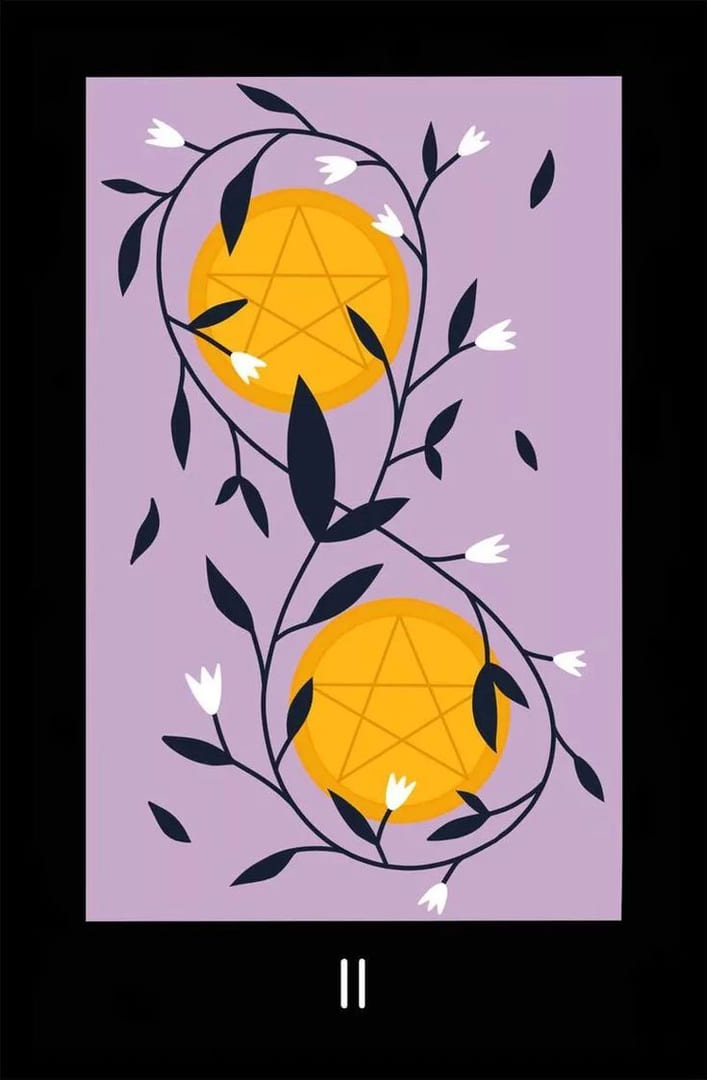 Двойка пентаклей — Sabotage Tarot