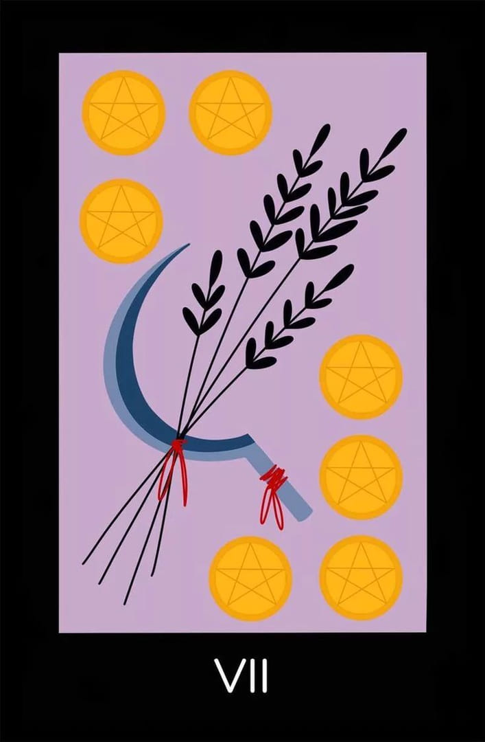 Семёрка пентаклей — Sabotage Tarot