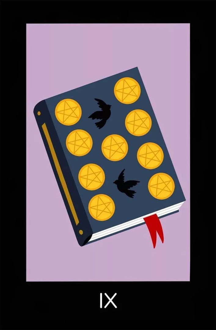 Девятка пентаклей — Sabotage Tarot
