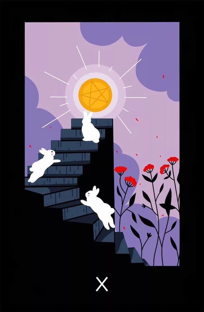 Десятка пентаклей — Sabotage Tarot