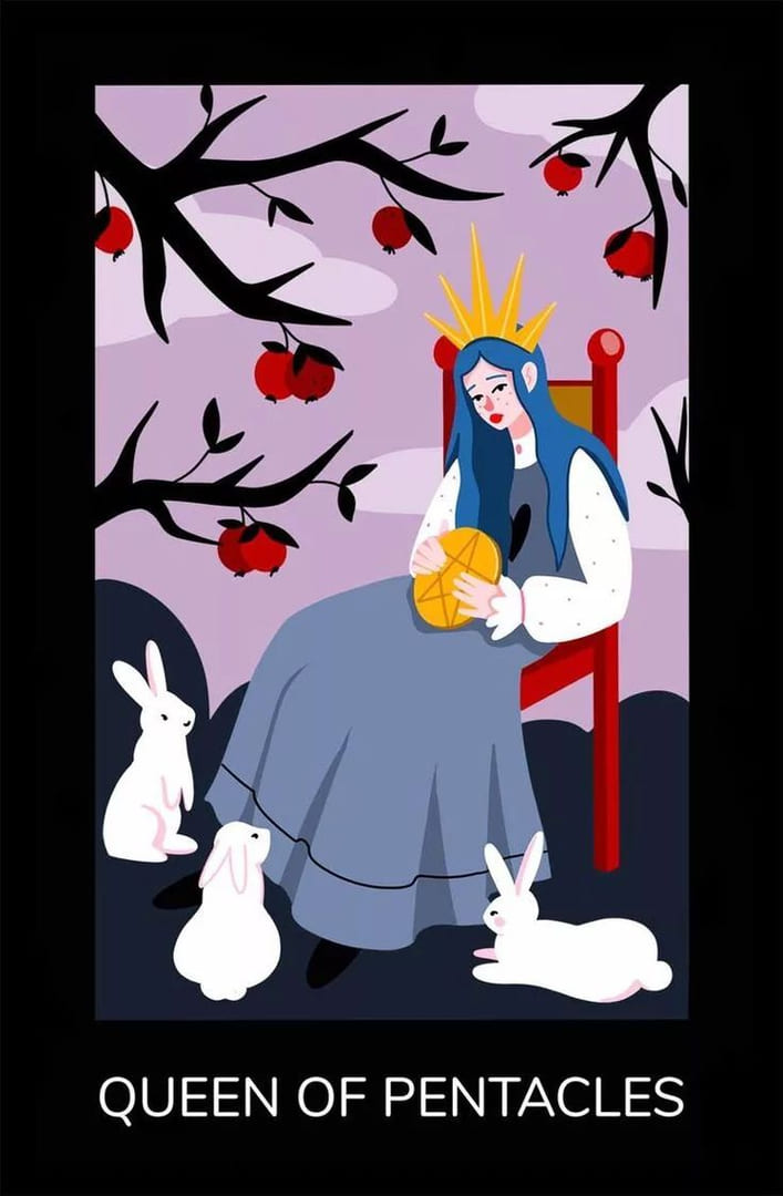 Королева пентаклей — Sabotage Tarot