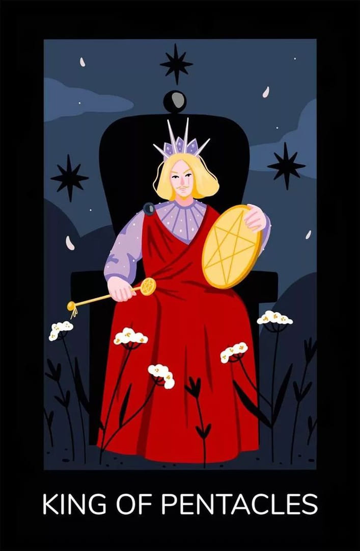 Король пентаклей — Sabotage Tarot