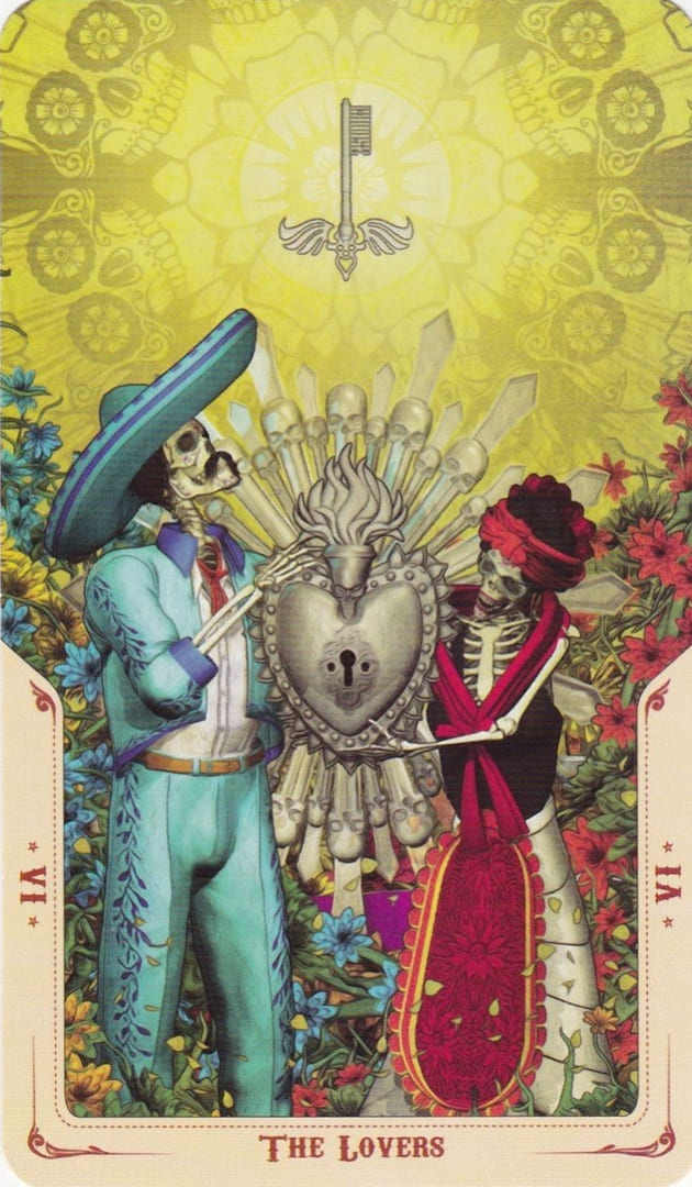 Влюбленные — Таро Святой Смерти (Santa Muerte)