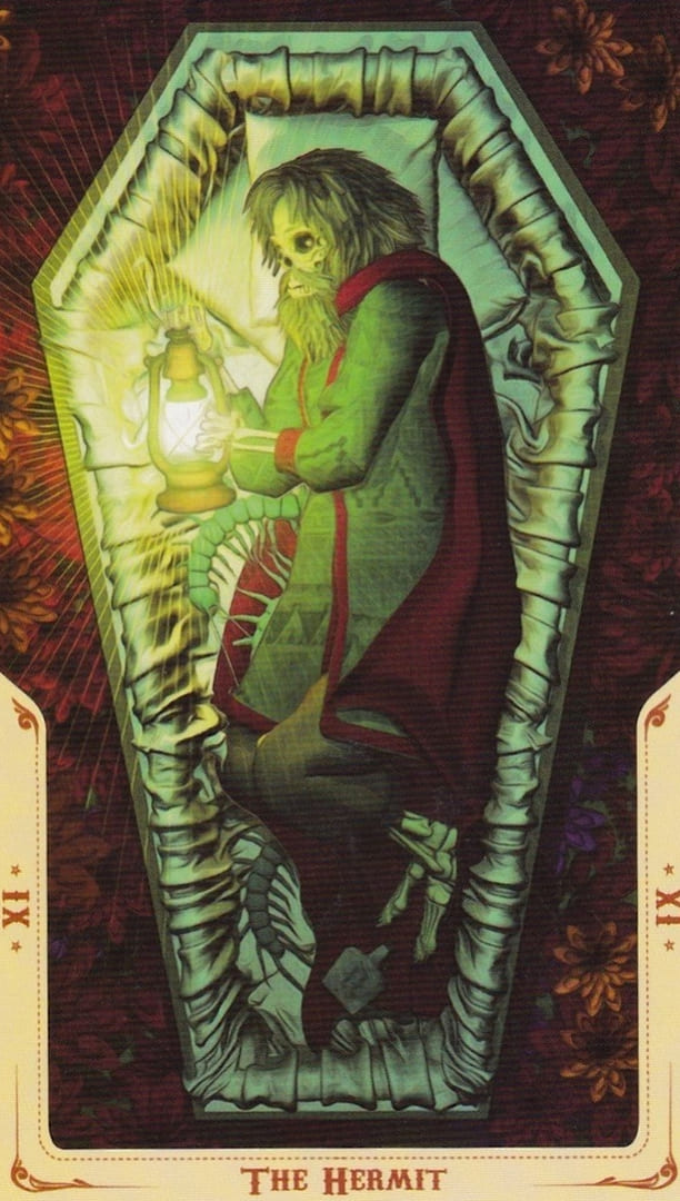 Отшельник — Таро Святой Смерти (Santa Muerte)