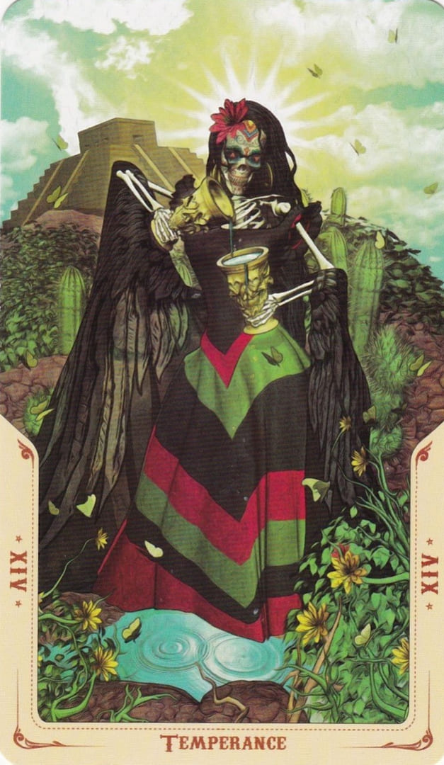 Умеренность — Таро Святой Смерти (Santa Muerte)