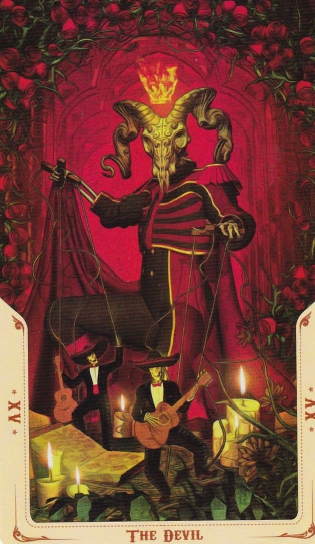 Дьявол — Таро Святой Смерти (Santa Muerte)