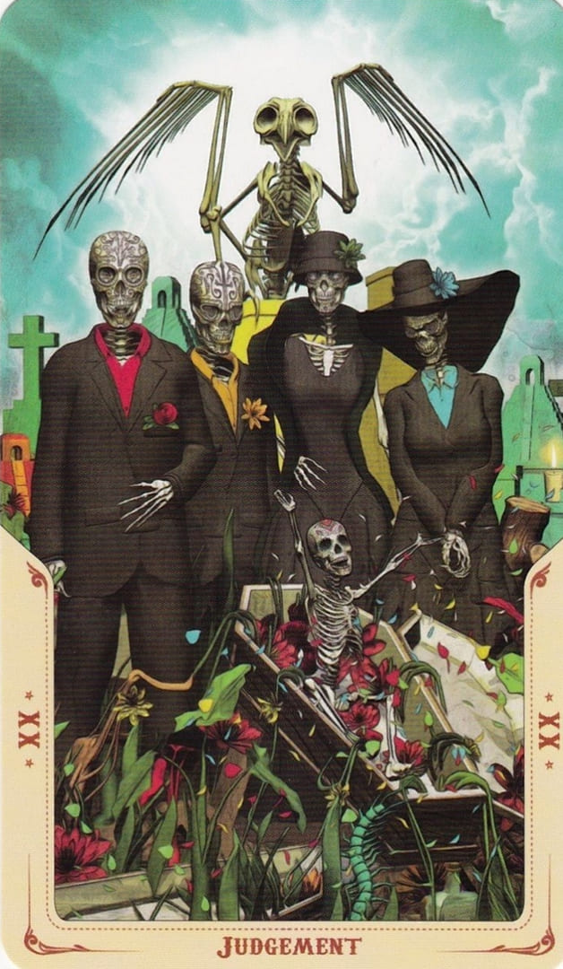 Суд — Таро Святой Смерти (Santa Muerte)