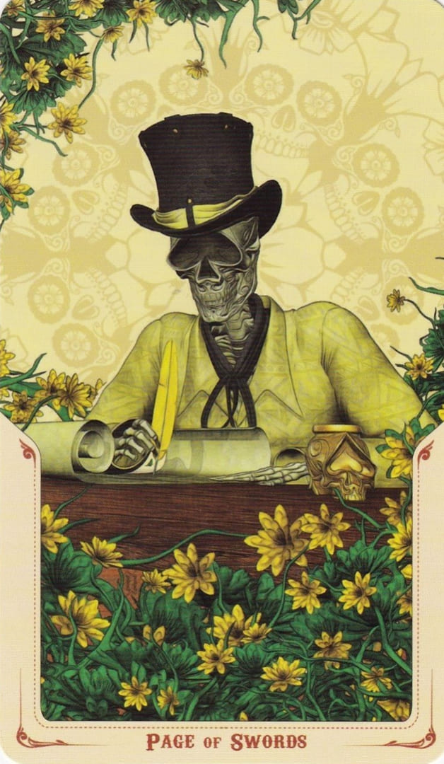 Паж мечей — Таро Святой Смерти