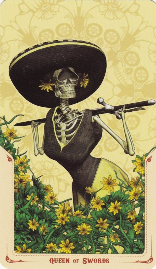 Королева мечей — Таро Святой Смерти (Santa Muerte)
