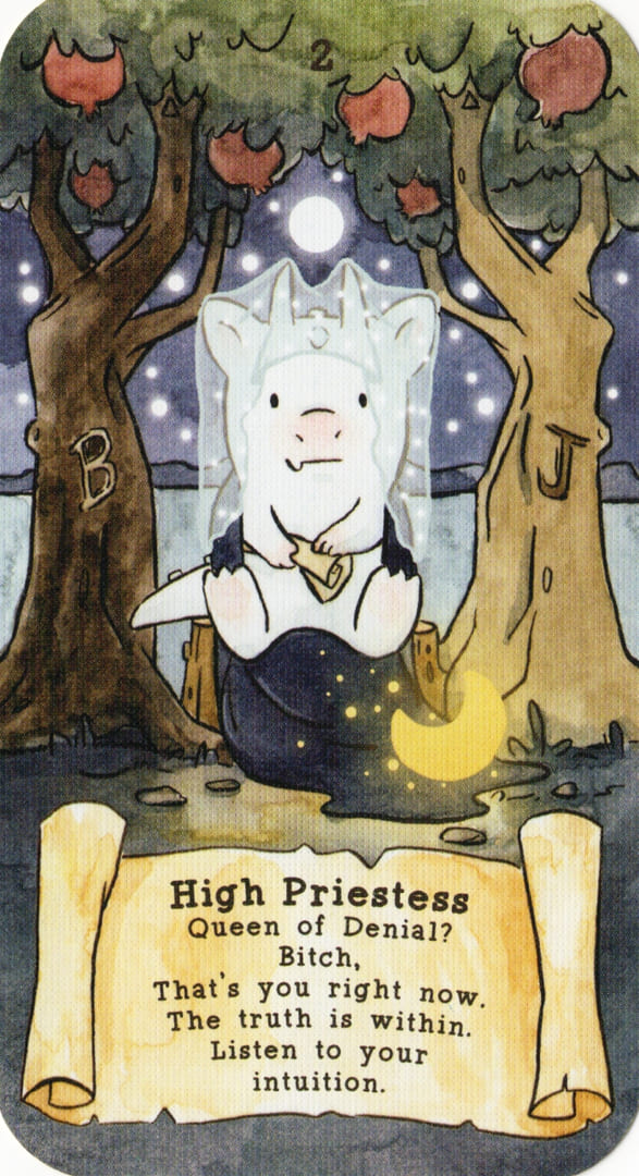 Верховная жрица — Sassy Dragons Tarot