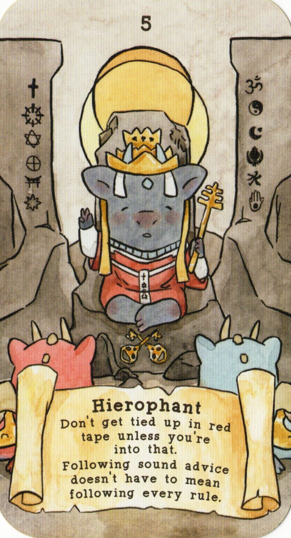Иерофант — Sassy Dragons Tarot