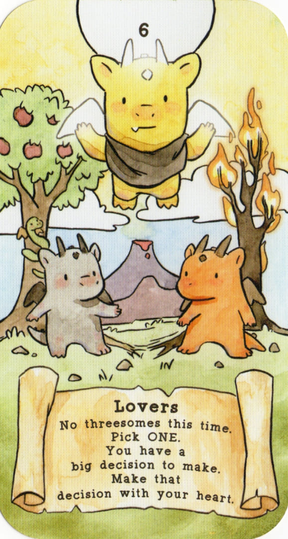 Влюбленные — Sassy Dragons Tarot