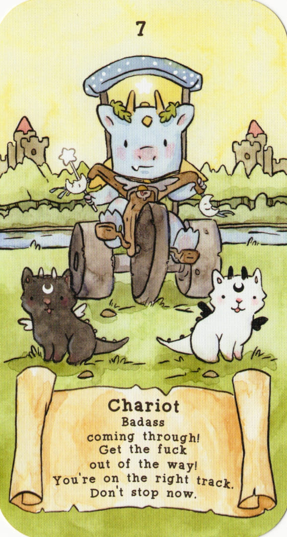 Колесница — Sassy Dragons Tarot