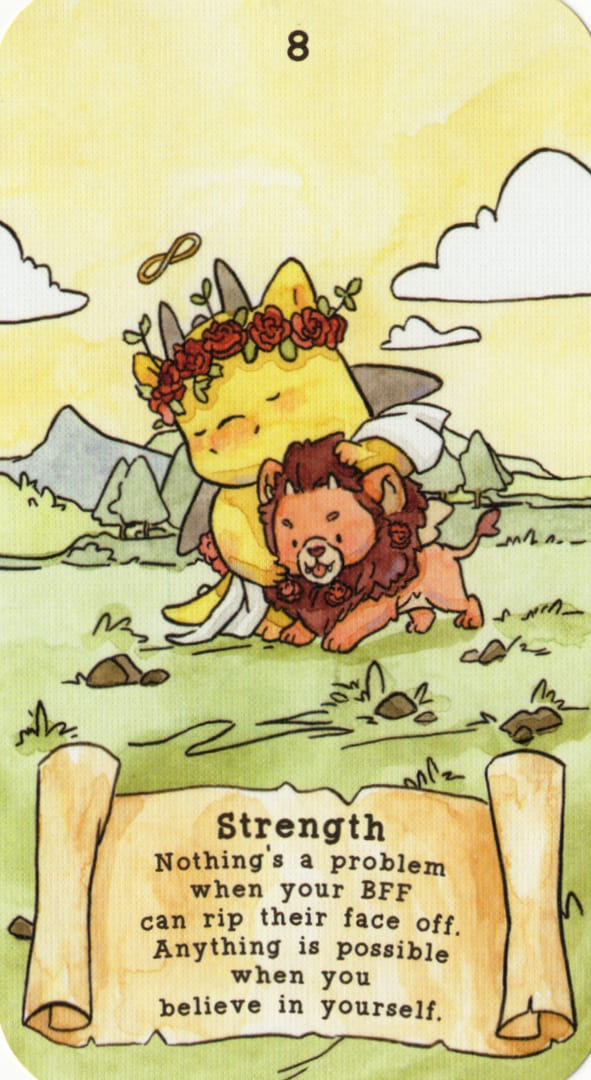 Сила — Sassy Dragons Tarot