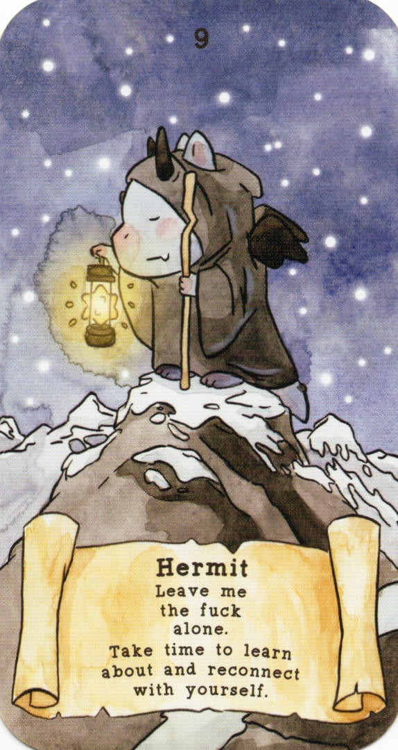 Отшельник — Sassy Dragons Tarot