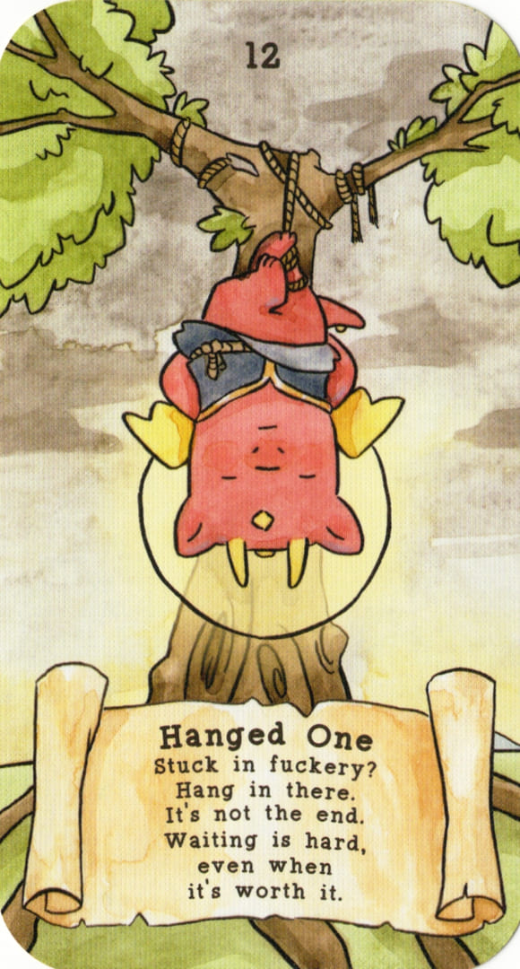 Повешенный — Sassy Dragons Tarot