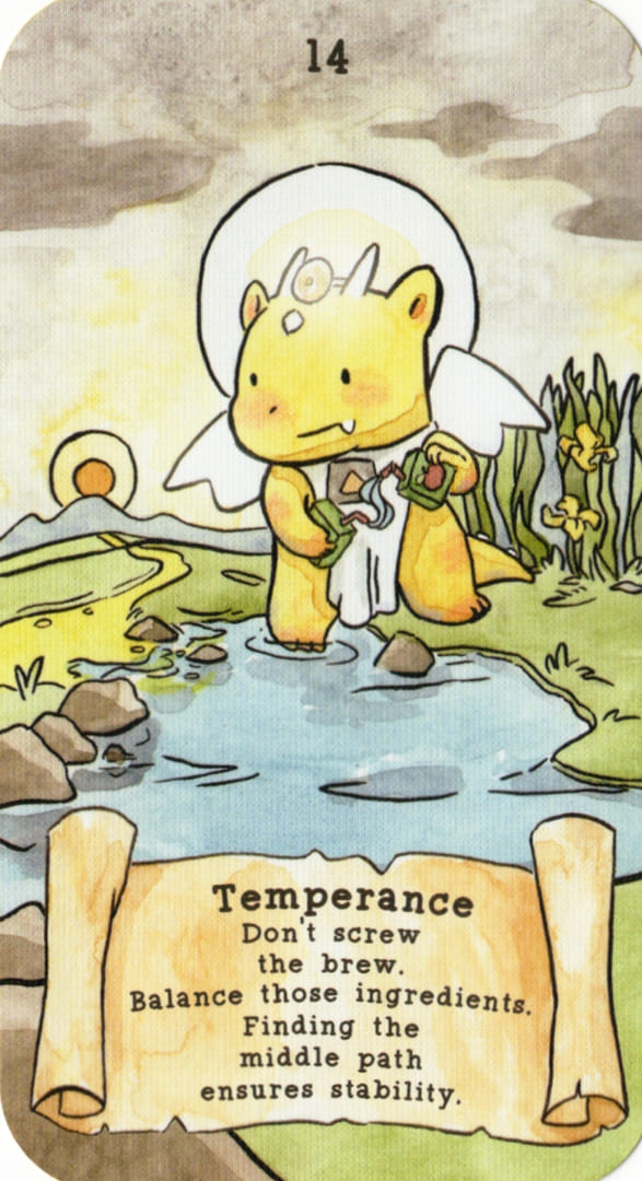 Умеренность — Sassy Dragons Tarot