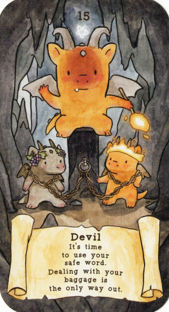 Дьявол — Sassy Dragons Tarot