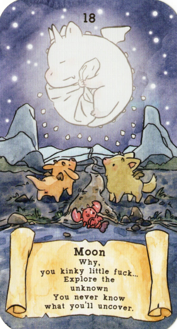 Луна — Sassy Dragons Tarot