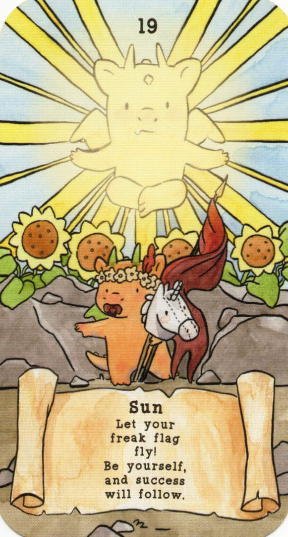 Солнце — Sassy Dragons Tarot