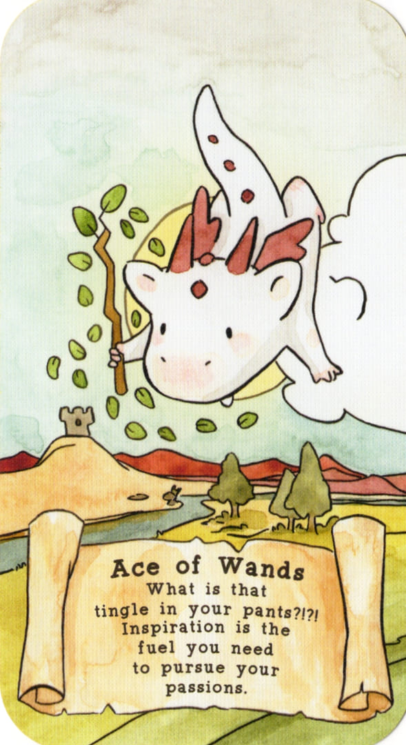 Туз жезлов — Sassy Dragons Tarot