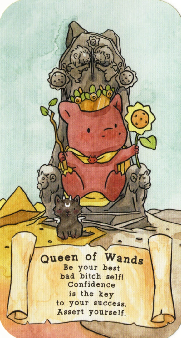 Королева жезлов — Sassy Dragons Tarot