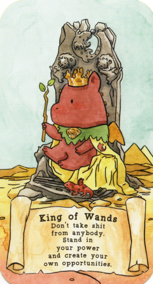 Король жезлов — Sassy Dragons Tarot