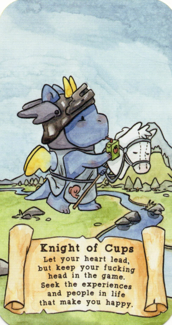 Рыцарь чаш — Sassy Dragons Tarot