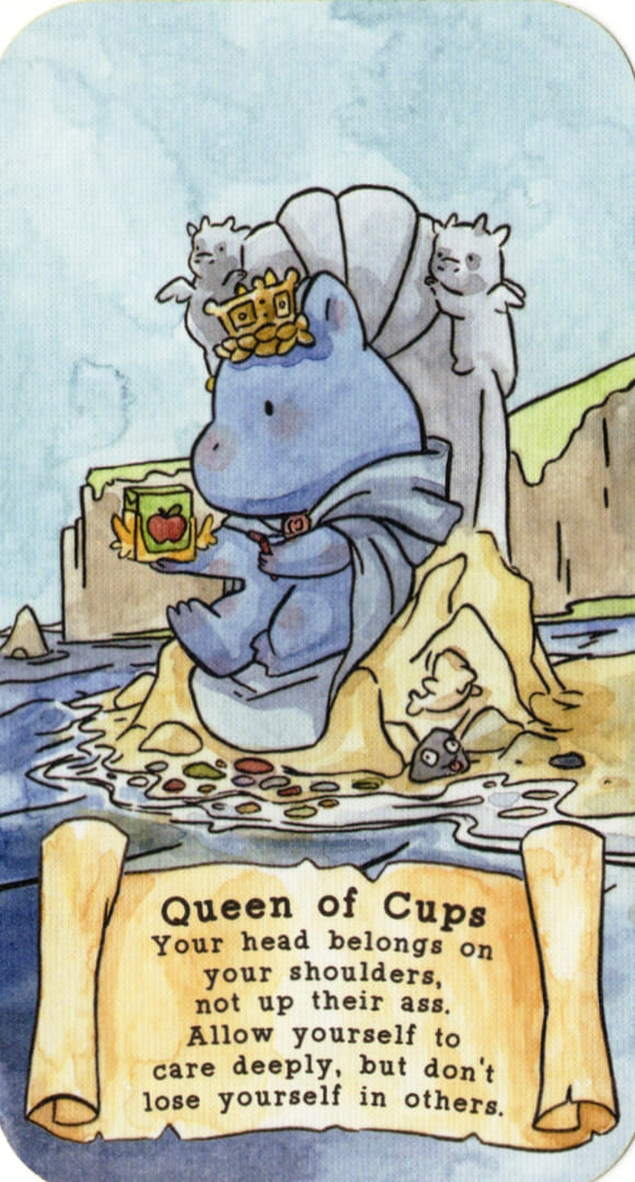 Королева чаш — Sassy Dragons Tarot