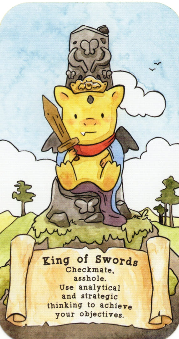Король мечей — Sassy Dragons Tarot