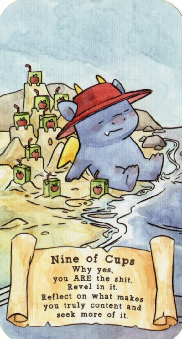 Семёрка пентаклей — Sassy Dragons Tarot
