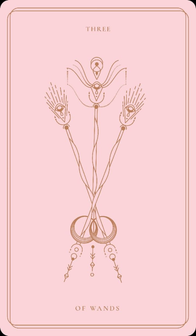 Тройка жезлов — Soul Cards Tarot