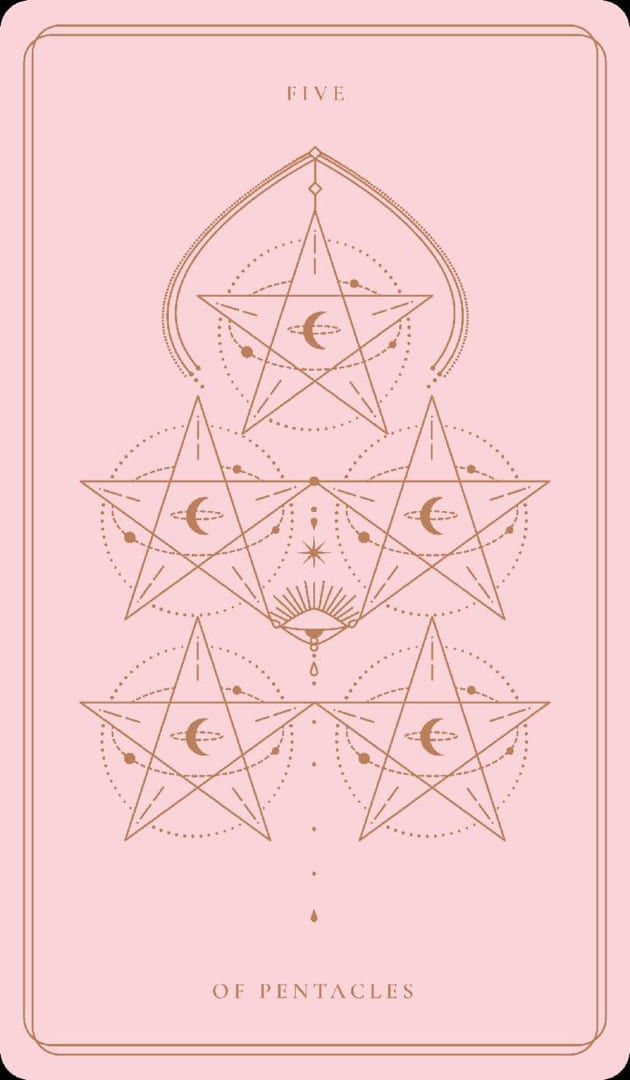 Пятёрка пентаклей — Soul Cards Tarot