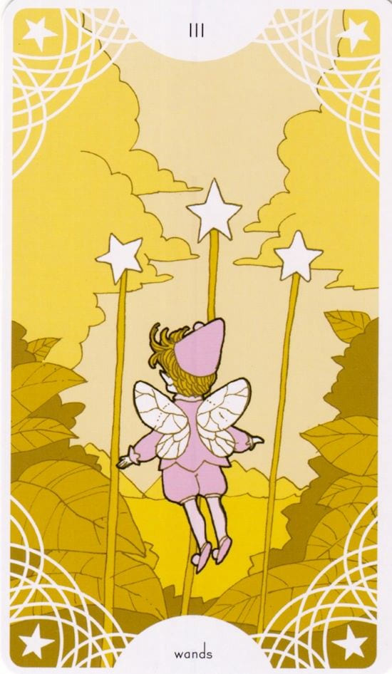 Тройка жезлов — Таро Звездного Прядильщика