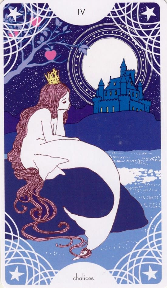 Четверка чаш — Таро Звездного Прядильщика