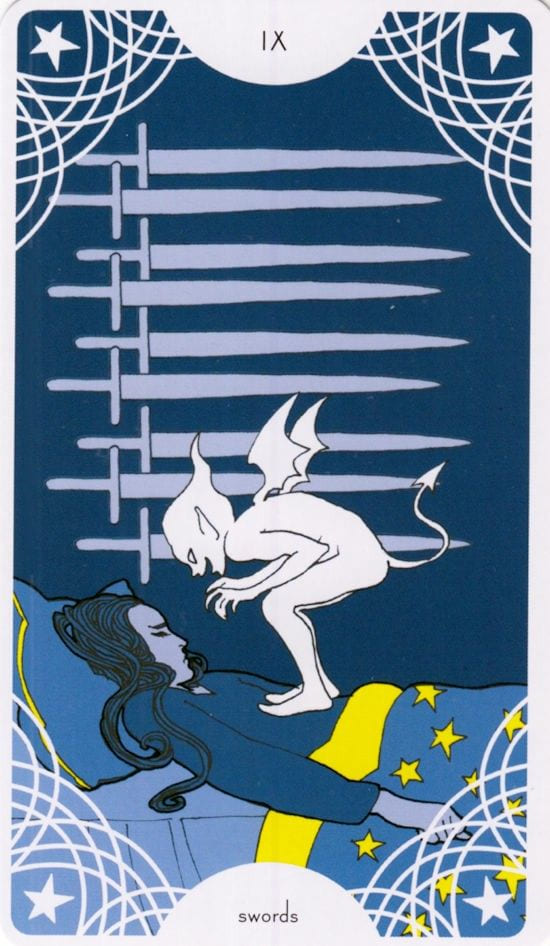 Девятка мечей — Таро Звездного Прядильщика