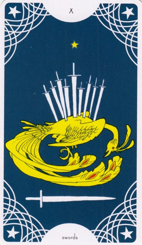 Десятка мечей — Таро Звездного Прядильщика