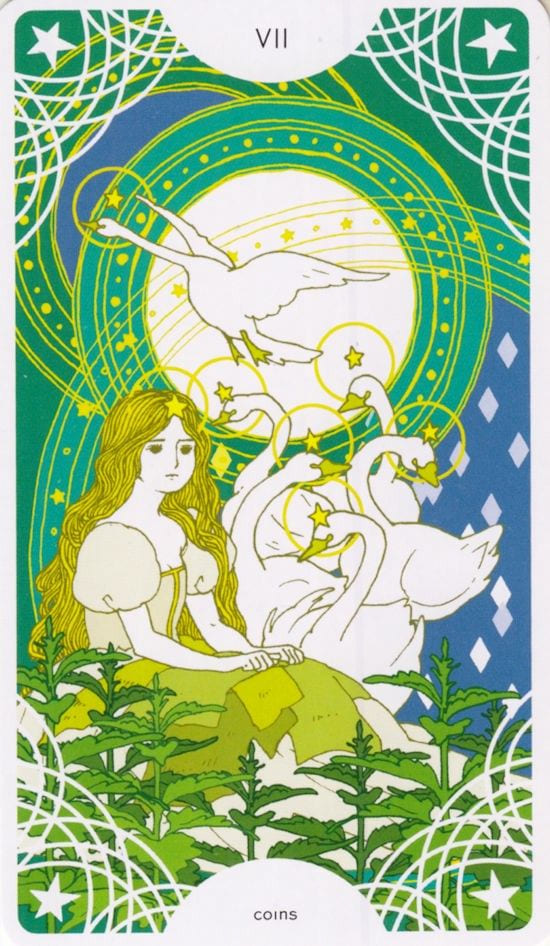 Семёрка пентаклей — Таро Звездного Прядильщика