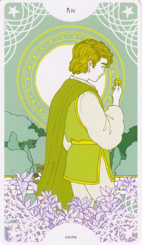 Рыцарь пентаклей — Таро Звездного Прядильщика