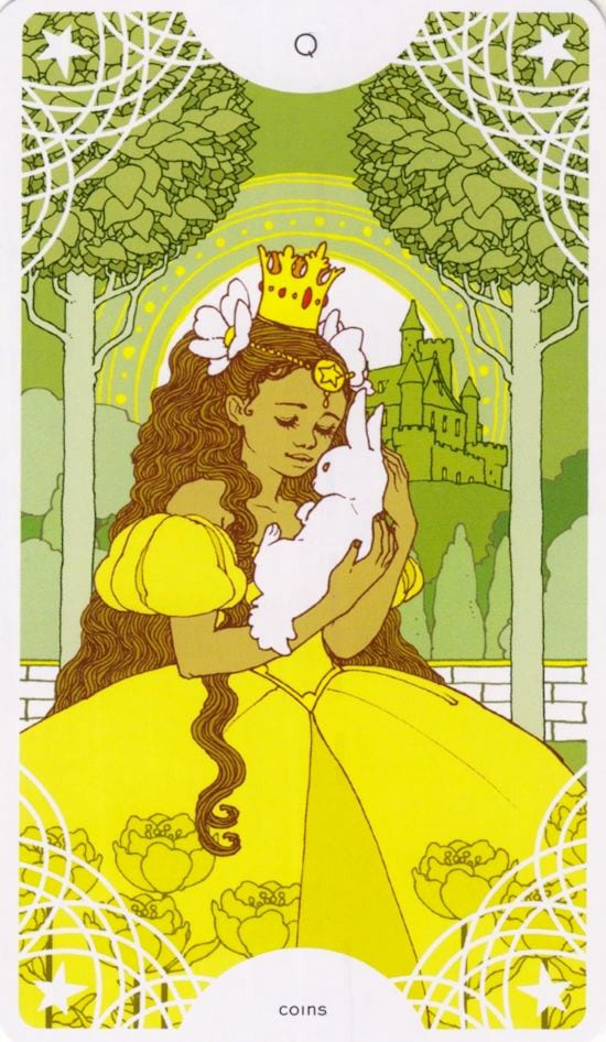 Королева пентаклей — Таро Звездного Прядильщика