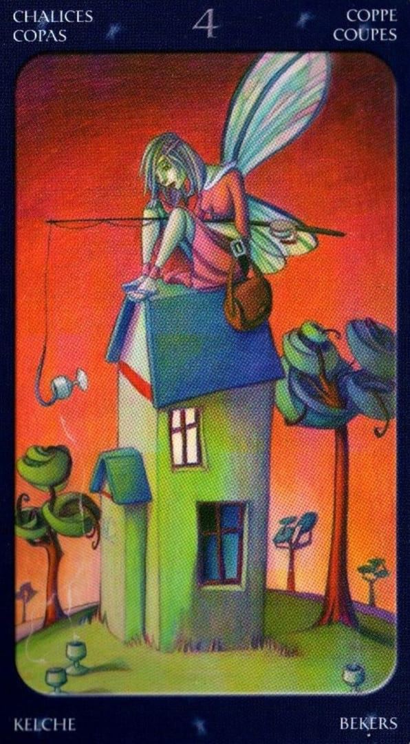 Четверка чаш — Таро Сладкие Сумерки