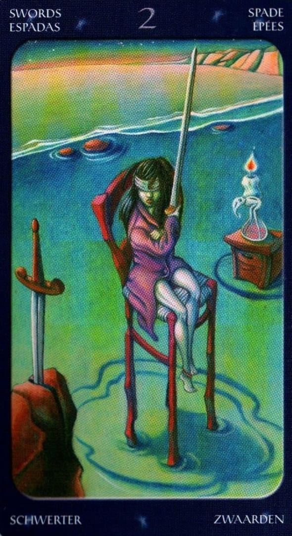 Двойка мечей — Таро Сладкие Сумерки