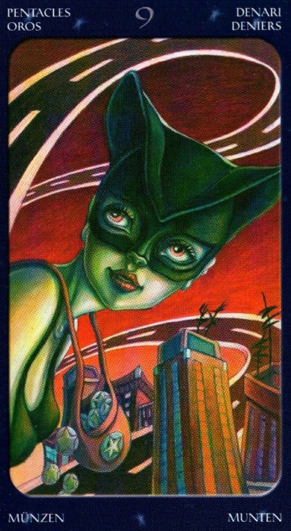 Девятка пентаклей — Таро Сладкие Сумерки