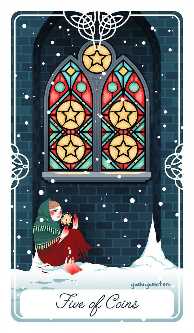 Пятёрка пентаклей — Таро сказочных архетипов